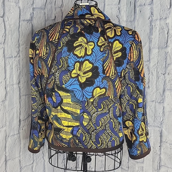 HARVE BENARD Paisley And Floral Short Jacket Size 6 - Picture 6 of 7